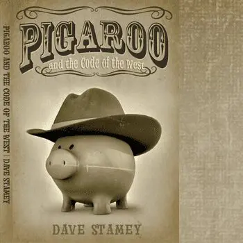 A book cover with an image of a pig wearing a cowboy hat.
